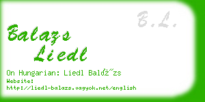 balazs liedl business card